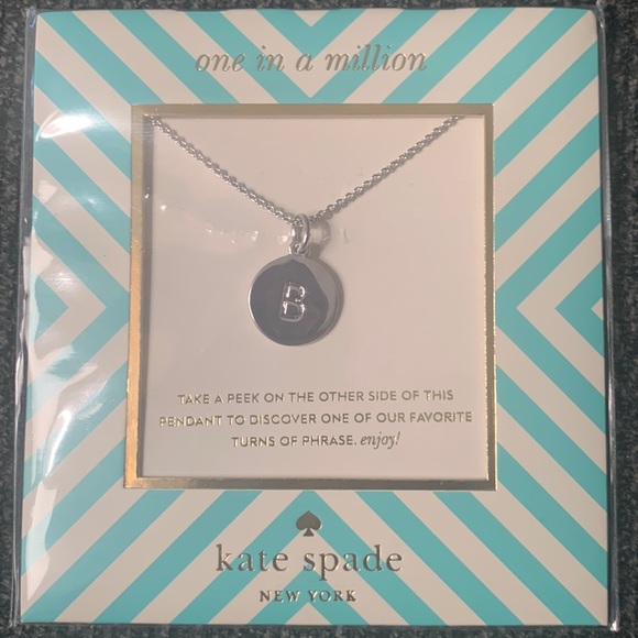 Kate Spade ♠️ One in a million “B” Initial Chain. New. ♠️